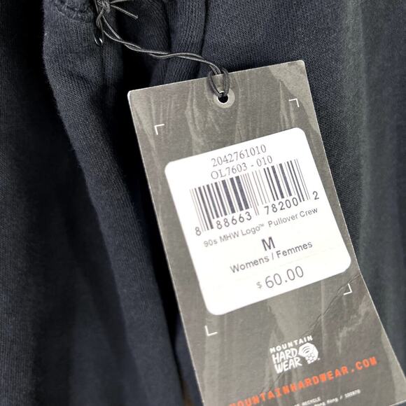 Mountain Hardwear 90s MHW Logo Pullover Crew Neck Sweatshirt Fleece MEDIUM NEW - Picture 2 of 6